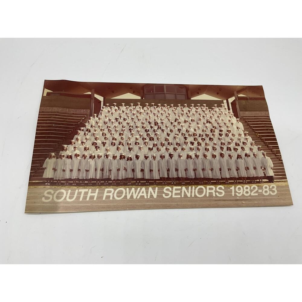 Vintage South Rowan Seniors 1982-83 Graduation Class Photo Panoramic Print